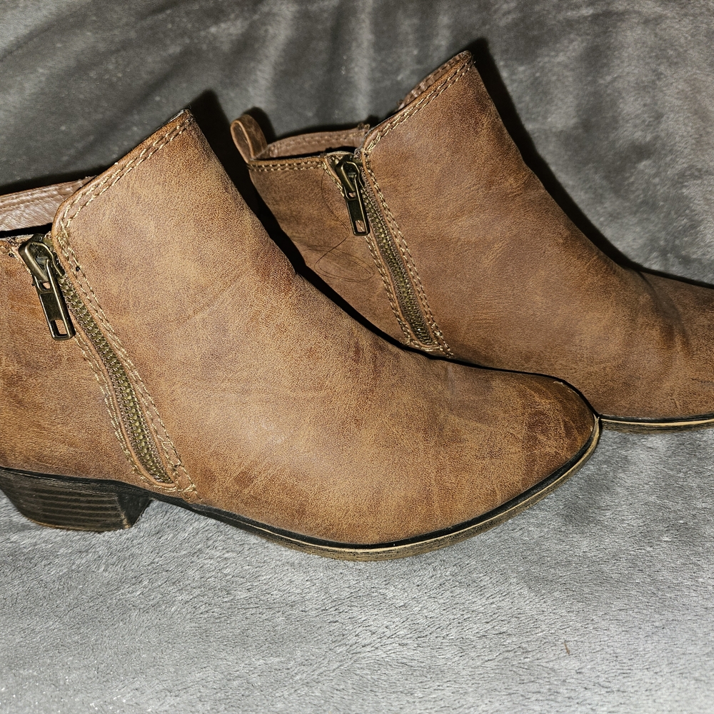 Madden Girl Tan Ankle Booties